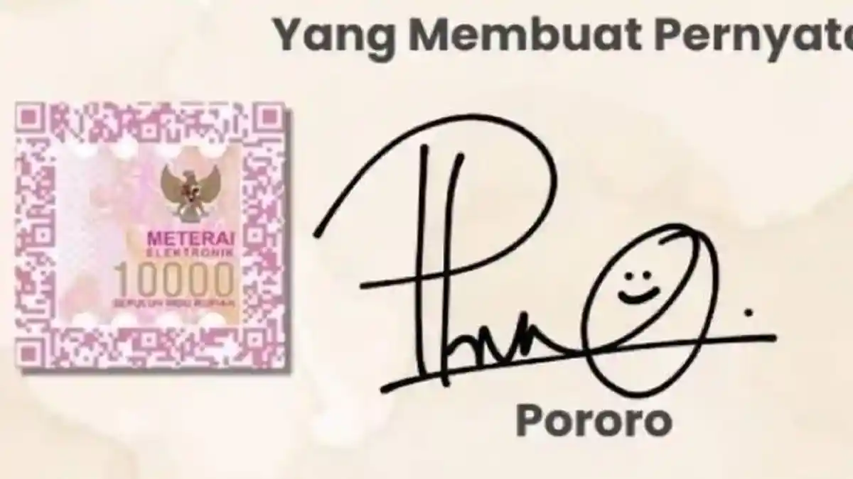 Cara Pasang E-Materai